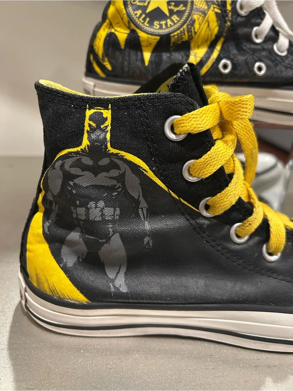 Converse Batman High Top Sneakers -  All-Star Black & Yellow